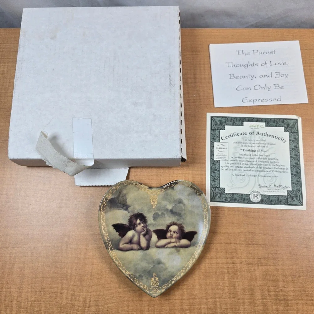 Bradford Exchange Thinking of You Raphael Heart‎ to Heart 1995 6